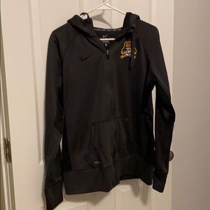 Nike zip up jacket with East Carolina logo
